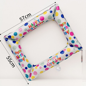 Conjunto de Globos de Cumpleaños de 3 Niveles de Moda en Instagram, Globos de Aluminio Coloridos para Niños, Decoración para Fiestas de Baby Shower - Product Image 6