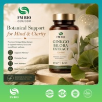 Capsules de Ginkgo Biloba 120 mg, Complément sans gluten et sans OGM, Soutien de la mémoire cérébrale, Marque privée disponible