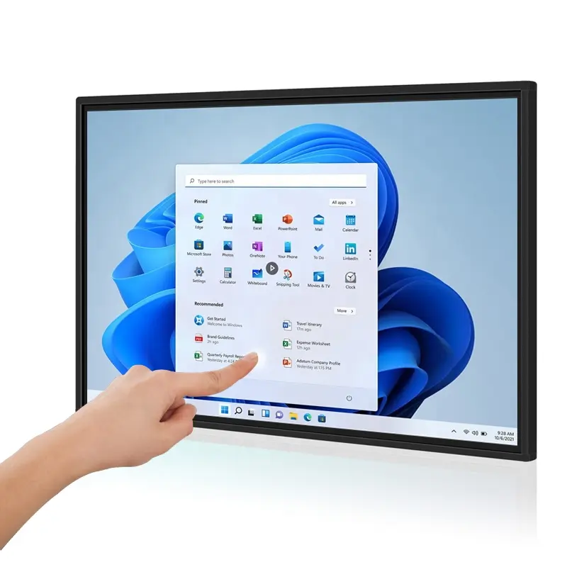 Penjualan terlaris Monitor LCD interaktif semua dalam satu 42 inci layar sentuh PC koneksi WIFI Monitor layar sentuh kapasitif
