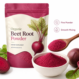 Polvo de Remolacha Orgánica de Alta Calidad, Fuente de Vitamina B9 y B12, Extracto Prensado en Frío 50:1, Antioxidante, 250g, Certificado GMP, HACCP, QS - Product Image 5