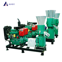 Nouvelle machine à granulés diesel chinoise pour l'alimentation animale, haute efficacité, taille de granulés personnalisable, capacité de 200 kg/h
