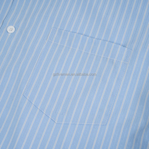 Chemise Rayée Personnalisée à Impression Totale DTG, Coupe Ample Décontractée, Boutonnée pour Homme, Vêtement Homme de Luxe avec Logo Personnalisé - Product Image 2