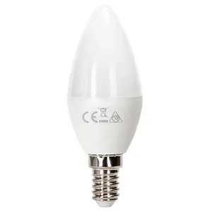 Lampadina LED C37 E14 7W 3000K, efficiente e calda, ideale per illuminazione domestica e decorativa. - Product Image 3