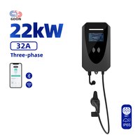 Estación de Carga para Vehículos Eléctricos GDON Comercial de 21kW, Conector GBT, IP54 Impermeable, OCPP, RFID, LCD