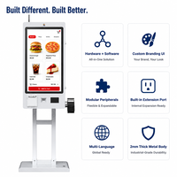 Dokunmatik Ekranlı Fast Food Restoranı Self Servis Sipariş Ödeme Kiosku Nakitsiz POS Ödeme Terminali ve Sipariş Yazılımı