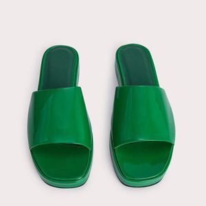 Sandales plates d'été pour femmes en cuir PU, antidérapantes, respirantes, confortables, style plage - Product Image 3
