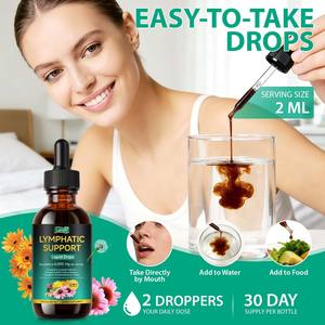 Compléments Liquides Biologiques Naturels pour le Soutien Immunitaire et la Détoxification du Système Lymphatique, Marque Privée, 60 ml - Product Image 5