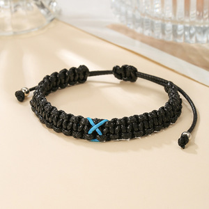 Braided <b>Rope</b> <b>Bracelet</b> Handmade Waxed Thread Adjustable For Men And Women Gift Summer 2025 - Product Image 3