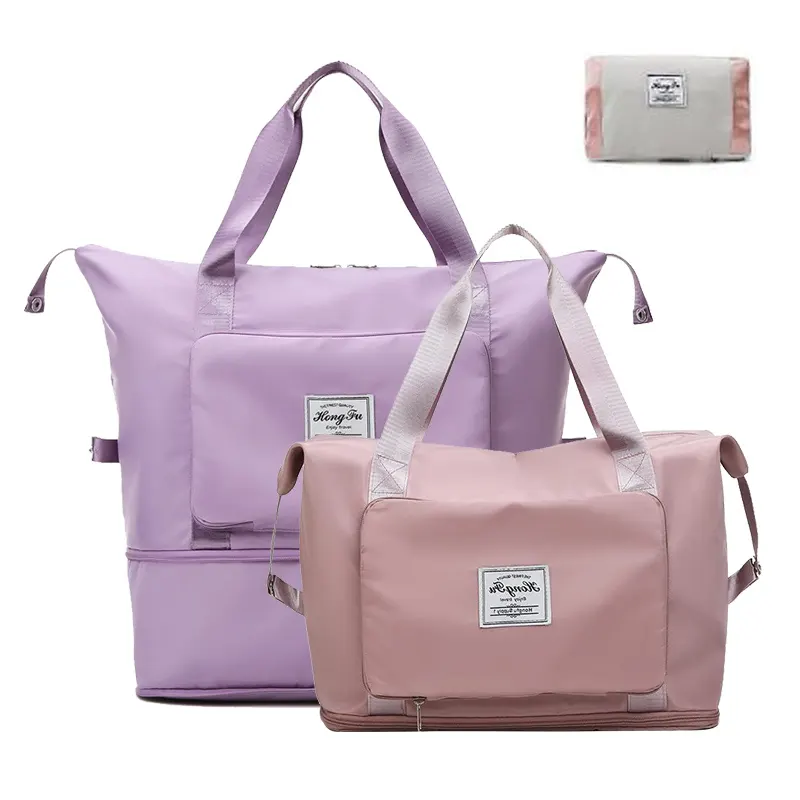 Women Hand Luggage Travel Duffle Bags Weekend Bags Foldable Casual Yoga Gym Sports Bags Malas De Viagem