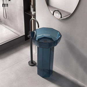 Thiết kế hiện đại pha lê rõ ràng nhựa bồn tắm miễn phí-đứng trong suốt Acrylic đá bồn tắm hình bầu dục lưu vực freestanding hình bầu dục bồn tắm - Product Image 5