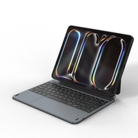 Clavier Magique avec Connecteur Pogo Pin, Touches Ciseaux et Rétroéclairage pour iPad Pro 11 M4 M5, Modes Paysage et Portrait MK018
