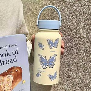 Bouteille isotherme charmante de 24 oz avec couvercle à boucle robuste, illustration graphique fantaisie, tasse sous vide pour femmes <span class=keywords><strong>et</strong></span> étudiants - Product Image 3