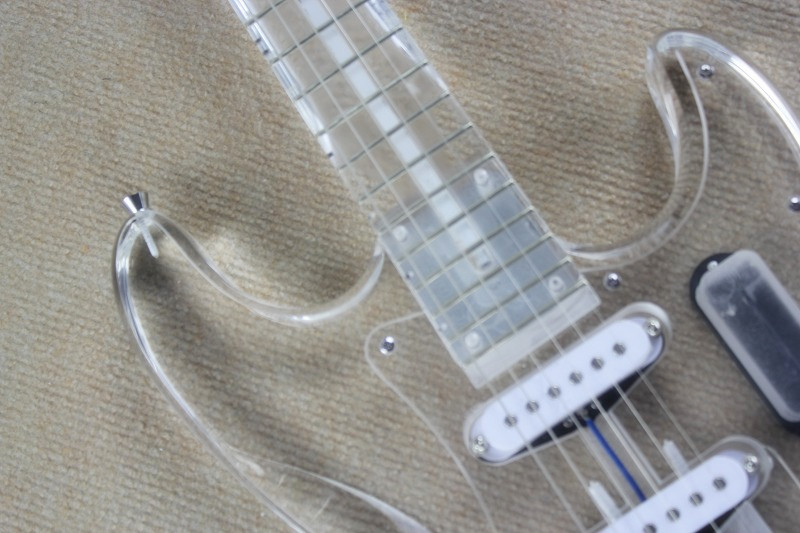 ギターボディ DIY 桐シルバー 透明ペイント付き St エレキギター HSH