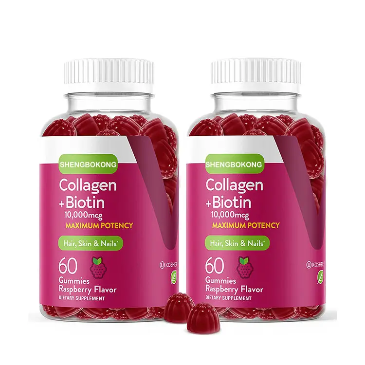 Suplemen kesehatan Halal permen gummies collagen whitening biotin collagen keratin collagen