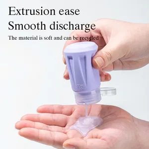 8-petal Silicone Split Bottle Reusable Shampoo Portable Storage Split Bottle Set Travel Cosmetic Bottle Set