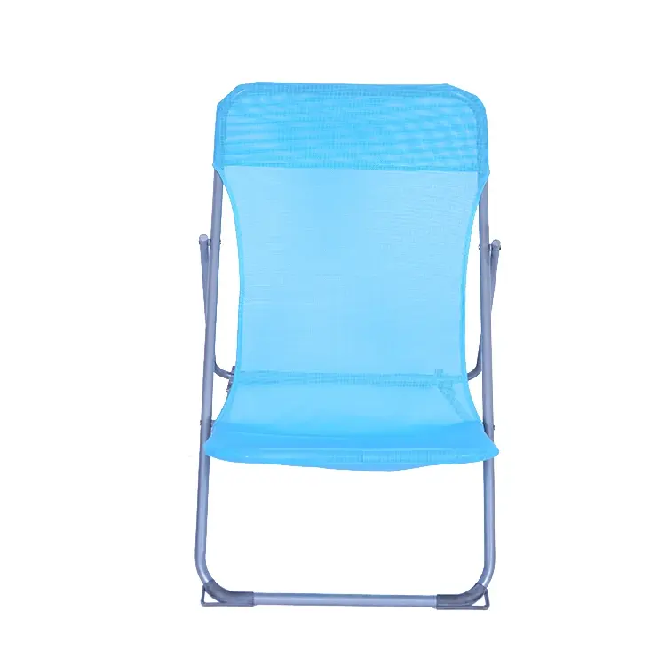 Chaise de sol avec logo personnalisé chaise longue d'extérieur pliante en métal pour le camping et les loisirs chaises longues d'extérieur de plage