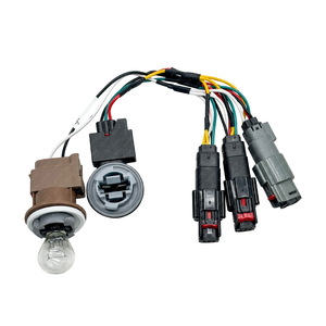 Car Brake Tail Light <b>Socket</b> Wiring Harness <b>12V</b> For Replace Repair Universal LED Headlight Repair Integrated Wire Set - Product Image 2