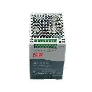 Meanwell 480W 24V 20A Din Rail SMPS SDR-480P-24 Current sharing up to 480W Industrial Automatic Power Supply