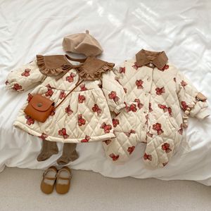 Invierno lindo Oso de dibujos animados espesa mantiene caliente ropa de niño pijamas de <span class=keywords><strong>Navidad</strong></span> mamelucos de bebé recién <span class=keywords><strong>nacido</strong></span> - Product Image 4