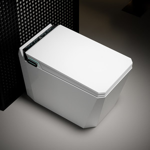 Bồn cầu thông minh cao cấp, sàn vuông, tự động xả nước bằng cảm biến điện tử - Product Image 1