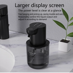 Nouveau distributeur de savon automatique sans contact de 400 ml pour bureau, distributeur de désinfectant pour les mains mural avec affichage de la puissance - Product Image 4