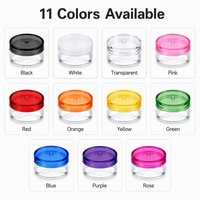 Contenants cosmétiques en plastique de couleur pastel pour crème, format échantillon, pot de 5g pour crème contour des yeux