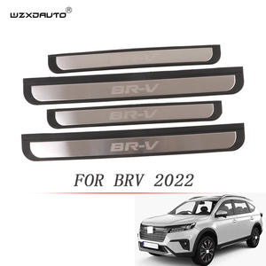 WZXD-Protector de pie de parachoques para coche, Kit de carrocería, placa de umbral de puerta con luz para <span class=keywords><strong>Honda</strong></span> <span class=keywords><strong>BRV</strong></span> <span class=keywords><strong>2022</strong></span>, color negro, 1 ud. - Product Image 3