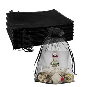 Toiletry Pouches Organza Bags Drawstring Mesh Jewelry Pouches Sheer Mesh <b>Wrap</b> for Hotel Travel Toiletry Makeup Accessories RTS - Product Image 1