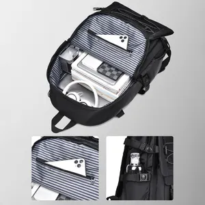 Large Capacity Fashion Student Bag Cargo Style Casual Sports Backpack Outdoor Travel Bag Multi-functional Backpack