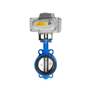 Vanne papillon électrique D971X 16Q, type Wafer, corps en fonte ductile pour le contrôle de l'eau, DN50 à DN600 - Product Image 3