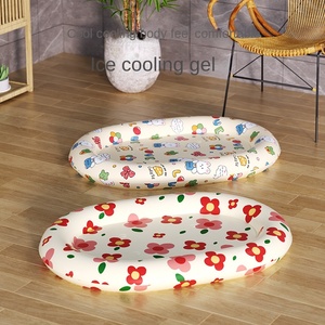 Alfombra Refrescante de Gel para Mascotas, Ecológica, con Sensación de Frescura, Diseño Floral, Hecha de Seda, <span class=keywords><strong>PVC</strong></span> y Fibra de Lana, Ideal para el Verano - Product Image 3