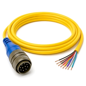 Cable de la serie MIL-<span class=keywords><strong>DTL</strong></span>-5015 de 10 pines MS3106A18-1P MS3106A18-1S a extremo de cable tipo Pigtail, solución de arnés de cableado con conector industrial MS5015 - Product Image 2