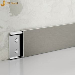 LL418 JYFMETAL แผ่นปิดขอบประตูรูปตัวยู สแตนเลสกันน้ำ ทนทาน ปรับแต่งได้ สีไทเทเนียมทองขัดเงา - Product Image 6