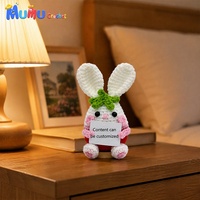 Großhandel Maßgefertigte Handgemachte Häkel-Hasen Amigurumi Puppe für Emotionale Unterstützung Fertiggestellt für Geschenkeläden
