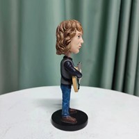 Figurine à tête oscillante de rock star - Figurine musicale artisanale pour souvenir de festival, cadeaux pour fans de groupe et décorations de chambre rétro