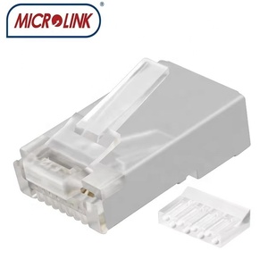 ปลั๊กขั้วต่อ8P8C RJ45ป้องกัน Cat6ชุบทองปลั๊กตัวผู้ที่มี6up/2ลงหรือ<span class=keywords><strong>4up</strong></span>/4ลงบาร์โหลด2A สำหรับ - Product Image 2