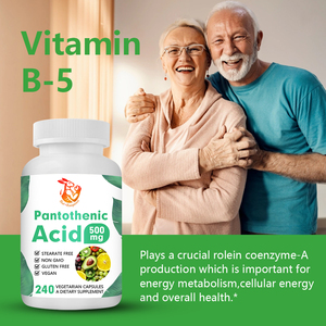 Capsules d'acide pantothénique à haute puissance pour le soutien immunitaire et le système nerveux sain, complément alimentaire pour adultes - Product Image 5
