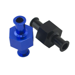 Adaptateur de manomètre de pression de carburant, connecteur de tuyau 3/8 avec 1/8 Npt en alliage d'aluminium bleu noir pour pièces modifiées de voiture - Product Image 2