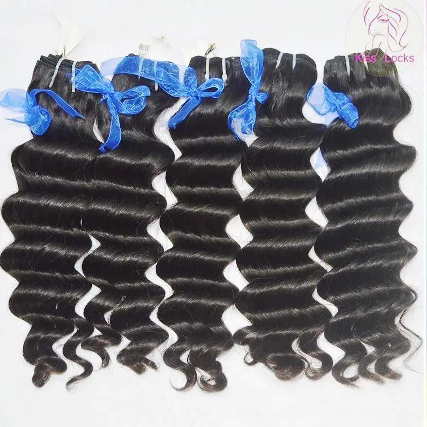 Tienda de suministros de belleza 100 indio, cabello crudo tamaño personalizado 6 "-36" de ola de océano donante cabello virgen nueva prima productos para el cabello