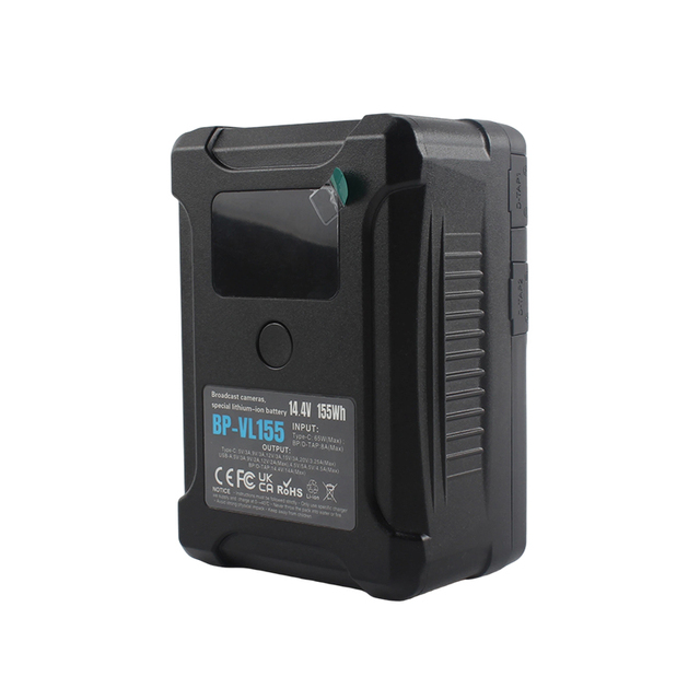 155Wh BP-VL155 V-Mount Battery with USB-C PD 65W D-TAP for Sony FX9 FX6 FS7 ARRI RED Blackmagic Camera LED Video Light Monitor