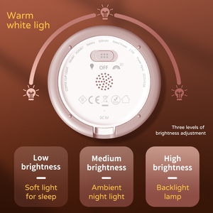 Lámpara Nocturna LED Recargable con Control Táctil, en Forma de Taza de Silicona, con Patrón Colorido, para Dormitorio - Product Image 3