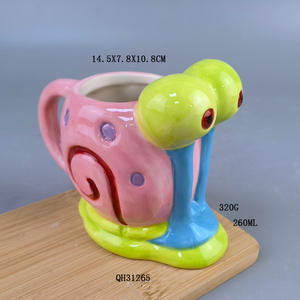 Dibujos animados 3D <span class=keywords><strong>Bob</strong></span> <span class=keywords><strong>Esponja</strong></span> <span class=keywords><strong>Piña</strong></span> <span class=keywords><strong>Casa</strong></span> y Caracol Taza de cerámica Regalos de Navidad perfectos para coleccionistas de tazas - Product Image 2