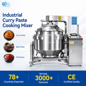 หม้อหุงซอสซัมบัลอัตโนมัติ อุตสาหกรรมไฟฟ้าแบบเหนี่ยวนำ  ชนิดงานหนัก พร้อมฝาปิด สำหรับ<span class=keywords><strong>โรงงาน</strong></span><span class=keywords><strong>ผลิต</strong></span><span class=keywords><strong>ซอส</strong></span> - Product Image 1