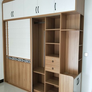 Armario de Dormitorio Minimalista de Madera, Mueble de Almacenamiento Modular para Apartamentos y Hoteles - Product Image 3