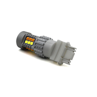 Bombilla LED blanca y ámbar para intermitente de coche, luz DRL con lente, 12V, 30SMD, 3030, BA15S, P21W, BAU15S, 1157, BAY15D, 3157, 7443