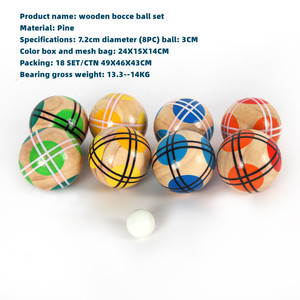 Extérieur jardin pelouse <span class=keywords><strong>plage</strong></span> cour fête jeux jouets en bois <span class=keywords><strong>pétanque</strong></span> boules boules obut pour adultes enfants - Product Image 5