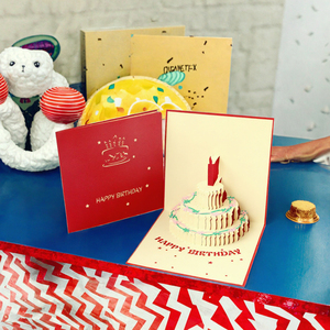Mulai pesta <span class=keywords><strong>3D</strong></span> Pop-Up kertas kartu ucapan ulang tahun dengan amplop-Perlengkapan Pesta & Liburan - Product Image 3