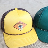 Casquettes Trucker 5 Panneaux pour Hommes, Vente Directe Usine, Logo Imprimé Personnalisé, Dos en Mousse et Maille, Visière Courbée avec Cordon, Idéales pour l'Été et l'Extérieur
