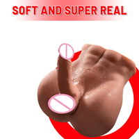 Neues Design Realistische Premium-Torso-Puppe aus Silikon mit Engem Analloch Unisex-Masturbator Sexspielzeug für Erwachsene