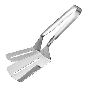 Easybuy 304 Stainless Steel Food Tongs Multi Function Grill Steak Fish Pancake Kitchen BBQ Tool - Product Image 5